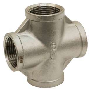 F/F/F/F stainless steel Equal Cross beaded