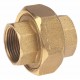 Brass Union - F/F - 3 pieces - Sphero conical gasket - Metal/Metal