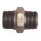 Hexagonal equal nipple - M/M - Galvanized Cast Iron