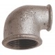 90° Reducing elbow - F/F - Galvanized Cast Iron