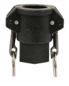 Coupleur femelle - Type D - Joints NBR - Polypropylène