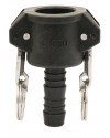 Coupleur cannelé - Type C - Joints NBR - Polypropylène