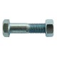 Half threaded hexagonal bolts - Zinc-plated
