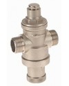 Pressure reducing valve - Brass hot forged piston type - "Mignon series" - Male / Male - Nickeled brass