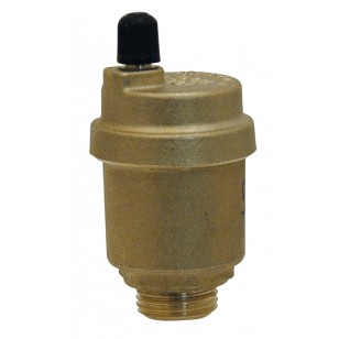 Purgeur d'air automatique - Sortie verticale - Corps droit laiton brut